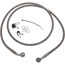 Extended Length Stainless Steel Brake Line Kit — 49-3/4" length, Oversize +8", front