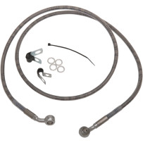 Extended Length Stainless Steel Brake Line Kit — 49-3/4" length, Oversize +8", front