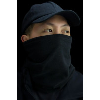 Microfleece Neck Gaiter — One Size, Black
