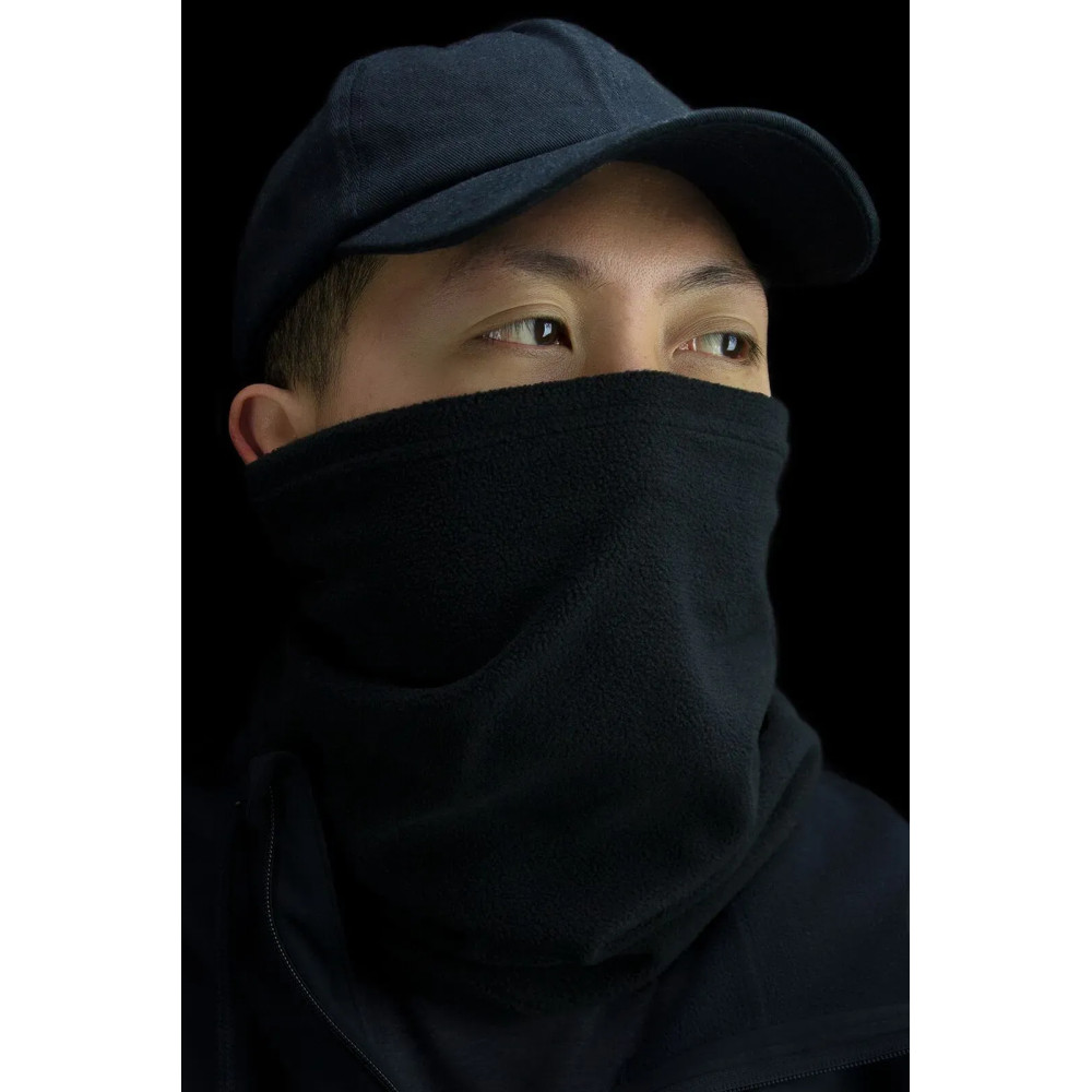 Microfleece Neck Gaiter — One Size, Black