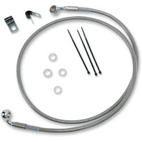 Extended Length Stainless Steel Brake Line Kit — 120 cm (47-1/4"), Oversize +5.1 cm (2")