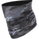 Tubular de cuello — Talla única, Negro, Gris