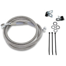 Extended Length Stainless Steel Brake Line Kit — 125 cm (49-1/4"), oversize +10.2 cm (4")