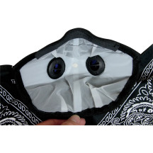 Pro Series Rider Bandana Dust Masks — One Size, Black, Half-Face Mask