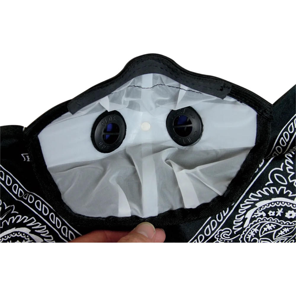 Pro Series Rider Bandana Dust Masks — One Size, Black, Half-Face Mask