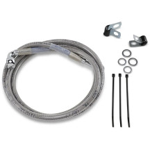 Extended Length Stainless Steel Brake Line Kit — 134.5 cm (52-7/8"), Oversize +15.2 cm (6"), front