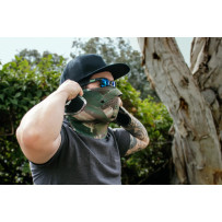 3 Panel Neo-X Face Mask — One Size, Stretch, Brown/Camo Green