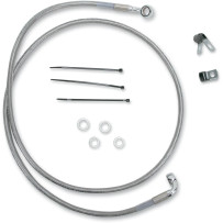Extended Length Stainless Steel Brake Line Kit — 135.5 cm (53-1/4"), Oversize +8"