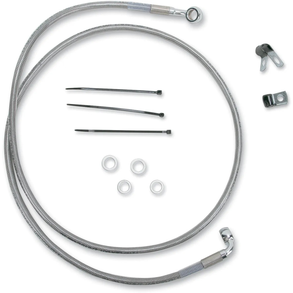 Extended Length Stainless Steel Brake Line Kit — 135.5 cm (53-1/4"), Oversize +8"