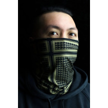 Motley Tube® Tubo para el cuello — Talla única, negro, beige