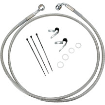 Extended Length Stainless Steel Brake Line Kit — 132 cm (52"), Oversize +25.4 cm (10")