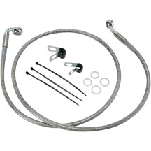 Extended Length Stainless Steel Brake Line Kit — 124 cm (48-7/8"), Oversize +25.4 cm (10")