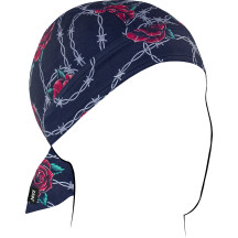 Flydanna® SportFlex® Pañuelo para la cabeza — Talla única, protección UV 50+, Azul/Rojo/Blanco