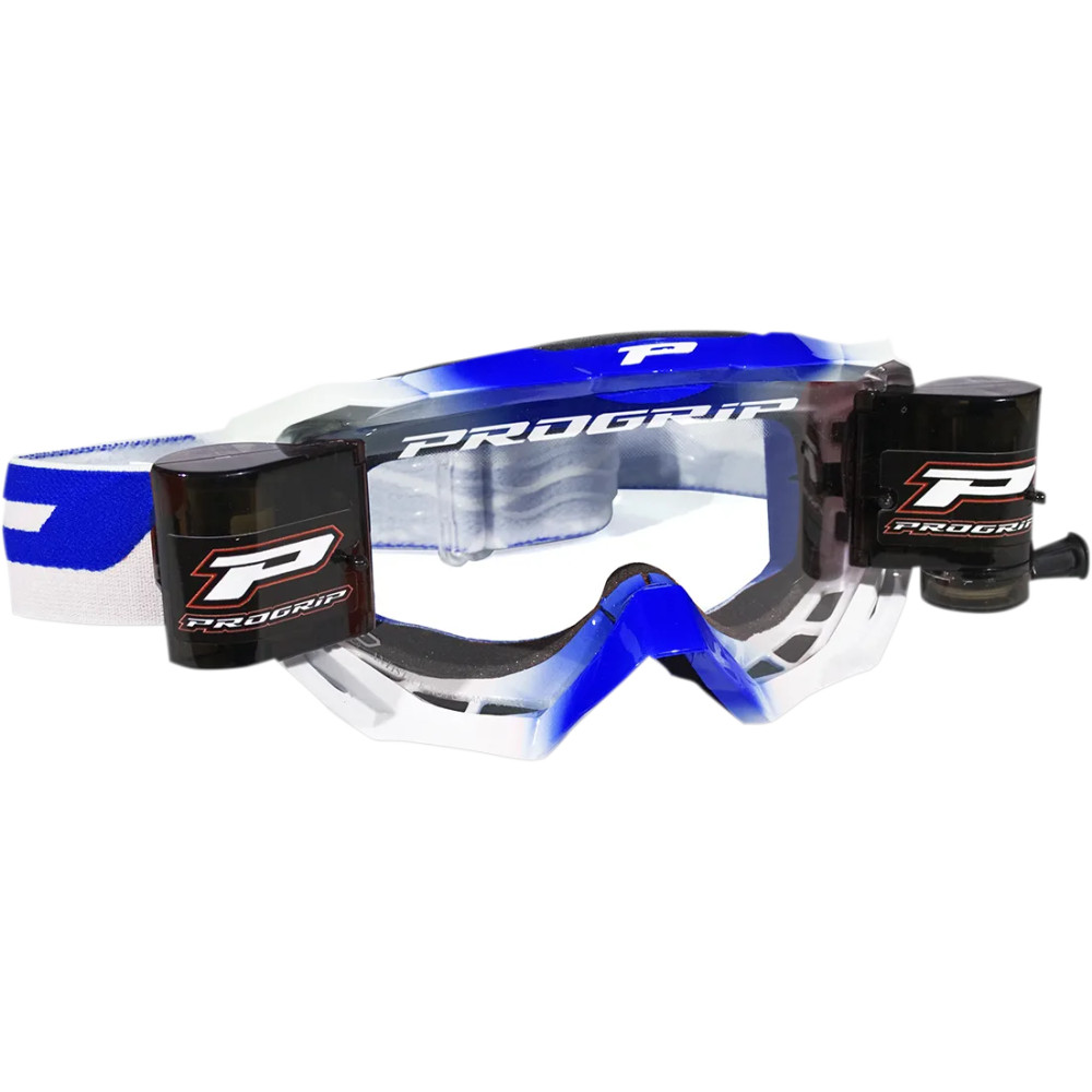 3200 Venom Roll-Off Goggle — One Size, Roll-off equipped, Blue, Clear lens