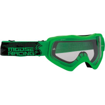 Qualifier Agroid Goggle — Adult, green, clear lens