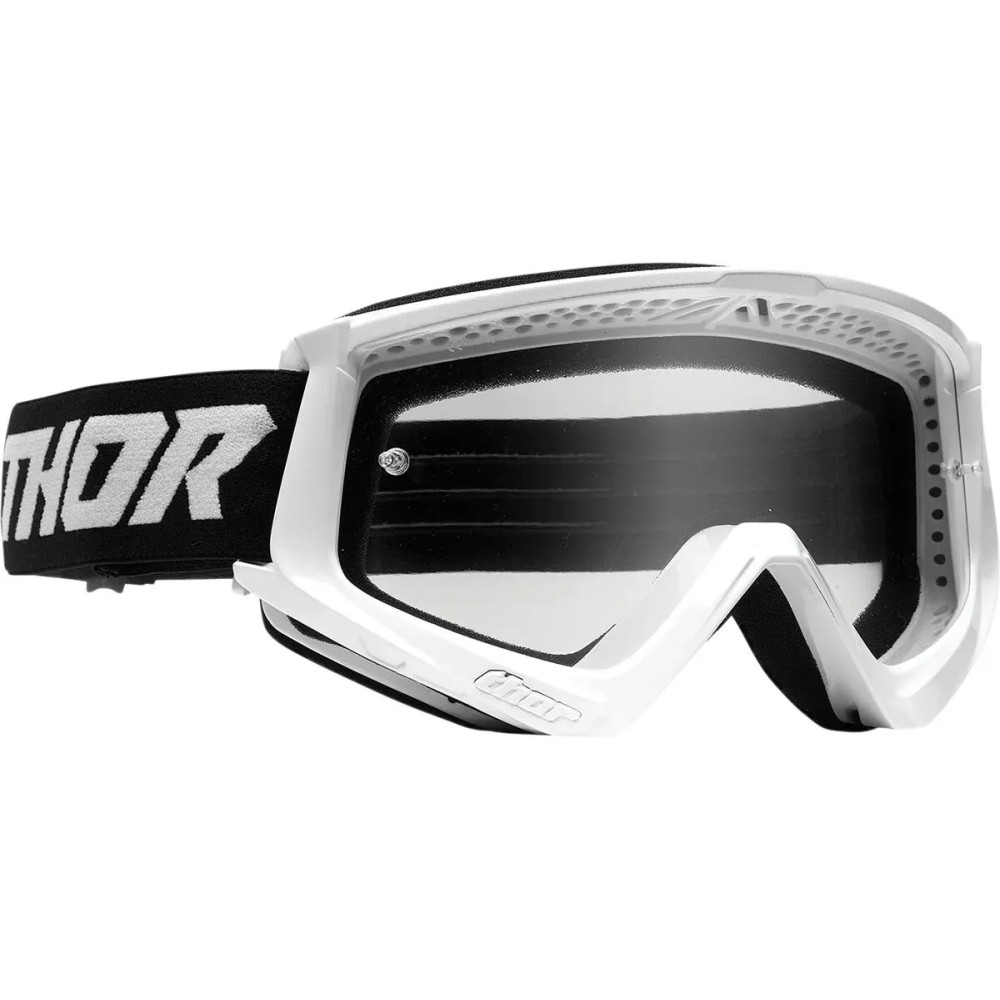 Combat Racer Goggle — One Size, White