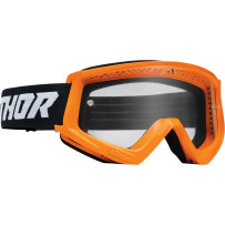 Combat Racer Goggle — One Size, Orange