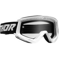 Youth Combat Racer Goggle — One Size, White