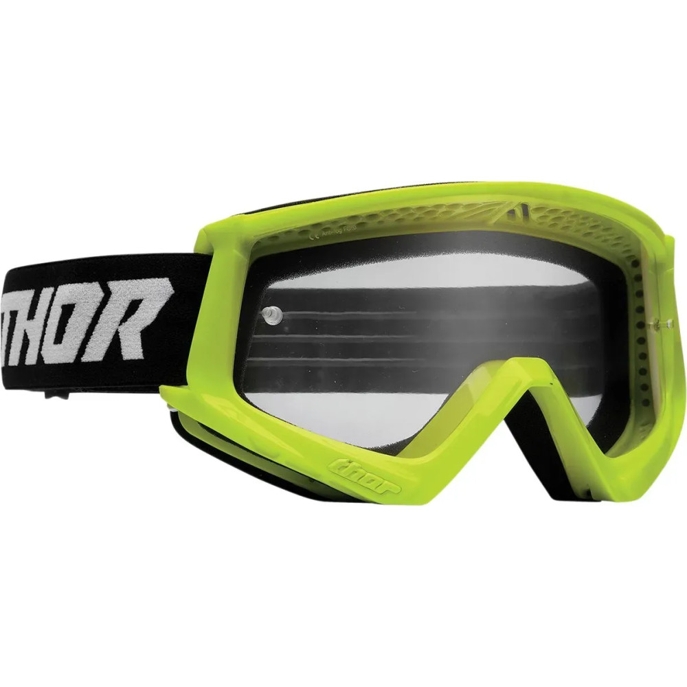 Youth Combat Racer Goggle — One Size, Fluorescent Yellow