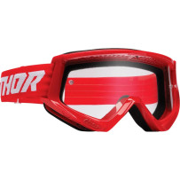 Youth Combat Racer Goggle — One Size, Youth, Red