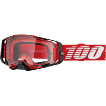 Armega Goggle — One Size, Clear lens, Red/Black/White