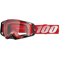Armega Goggle — One Size, Clear lens, Red/Black/White