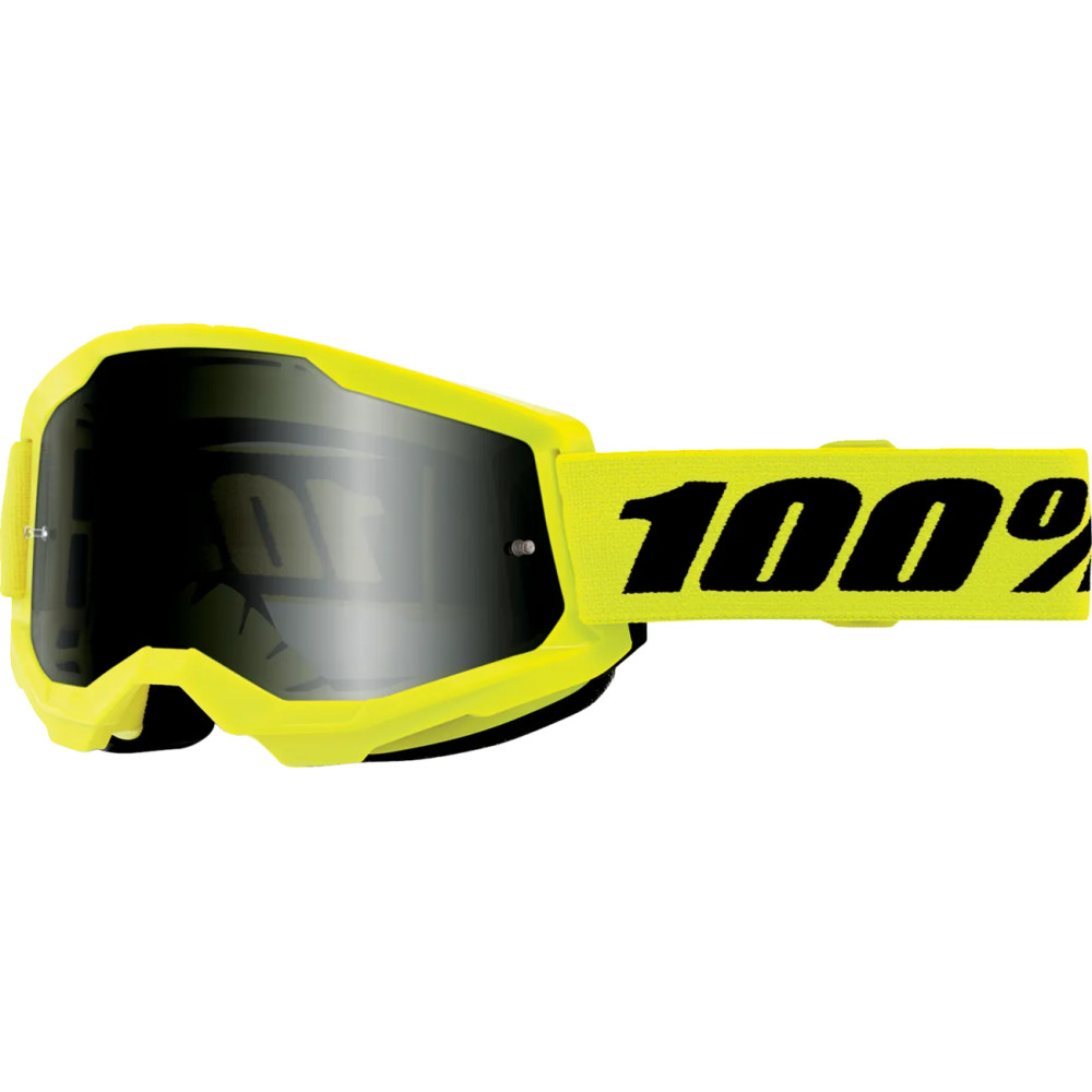 Strata 2 Sand Goggle — One Size, Fluorescent Yellow, Smoke lens