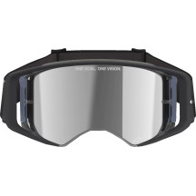 Supertech Corp Goggle — One Size, Black/Gray, Silver mirror lens, Roll-Off compatible