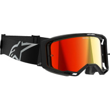 Vision 8 Corp Goggle — One Size, Black, Red Mirror Lens