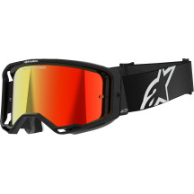 Vision 8 Corp Goggle — One Size, Black, Red Mirror Lens