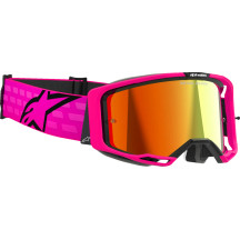 Vision 8 Corp Goggle — One Size, Pink, Mirror Red