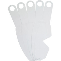 Tear-Offs Réplica — Adulto, Transparente, Compatible con L-Frame, paquete de 20