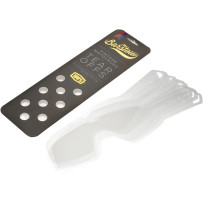 Barstow Goggle Tear-Offs — 20-pack, clear, fits Barstow