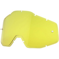 Accuri/Strata/Racecraft Goggle Lens — Yellow, Adult