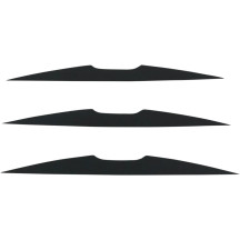 Kit de aletas para barro del sistema Roll-Off de gafas XCR — paquete de 3, negro
