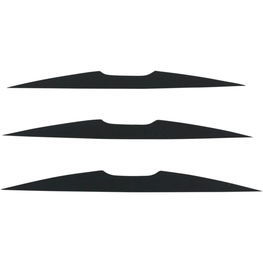 XCR Goggle Roll-Off System Mud Flap Kit — 3-pack, black