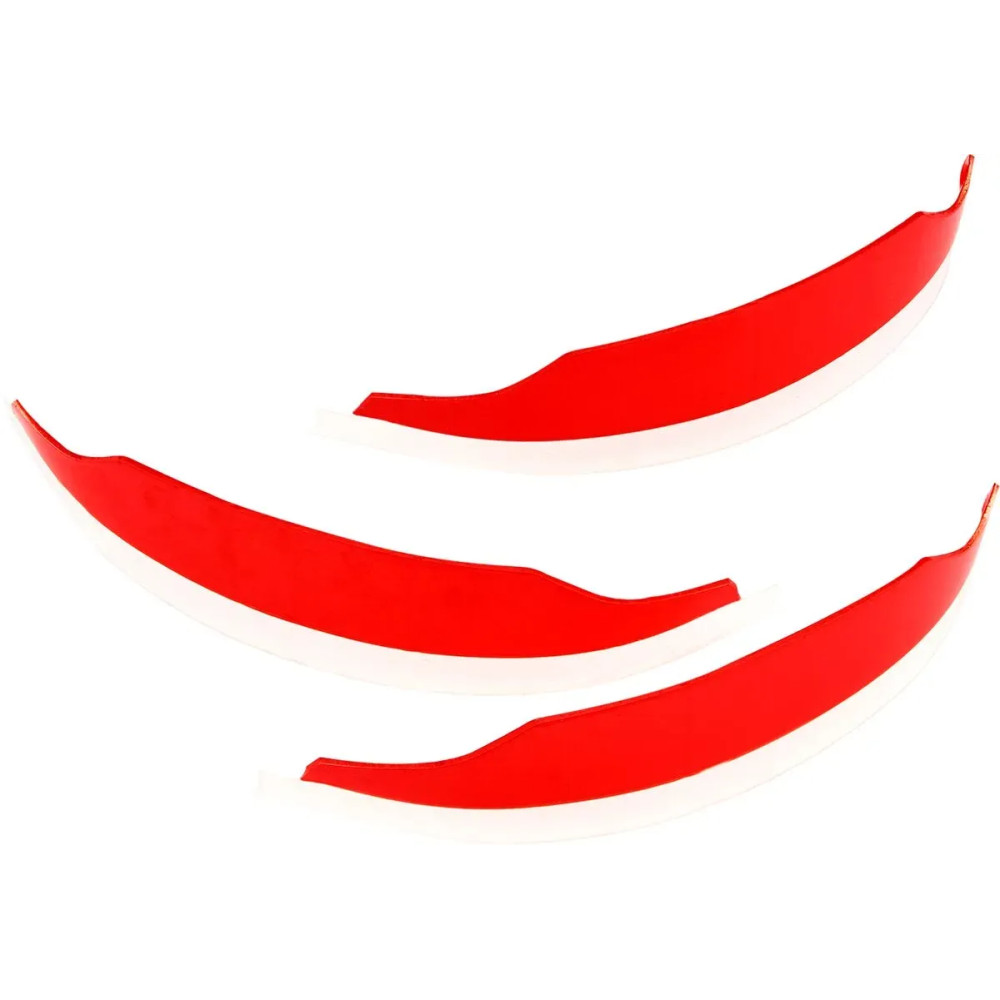 Armega/ARmatic Forecast Goggle Mud Flaps — Red, White, 6-pack