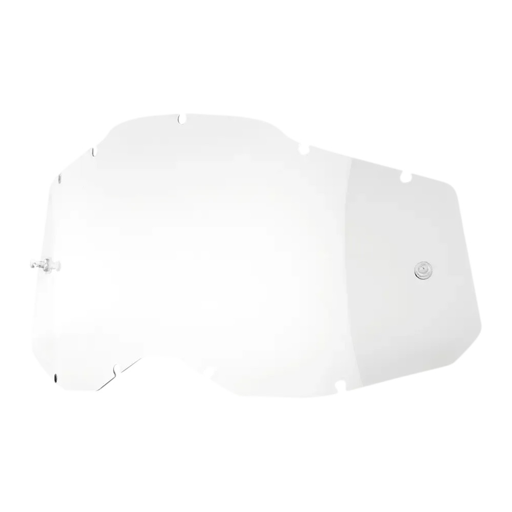 Accuri 2/Racecraft 2/Strata 2 Goggle Lens — Single lens, Clear