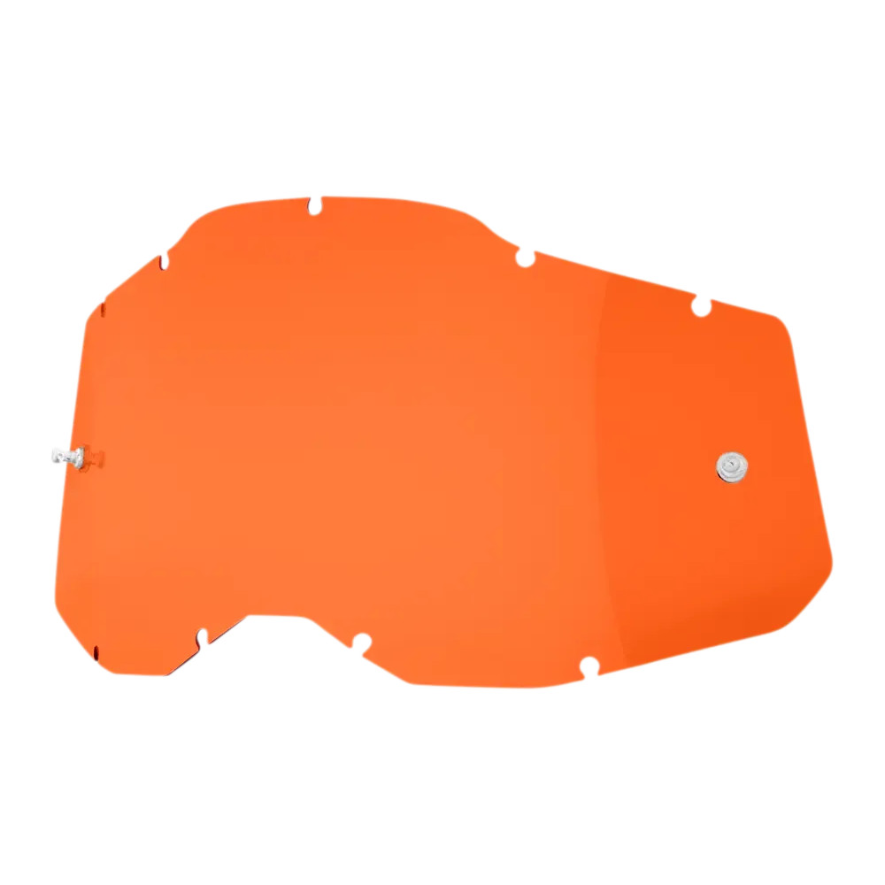 Accuri 2/Racecraft 2/Strata 2 Goggle Lens — Single lens, fits Accuri 2, Racecraft 2, Strata 2, Orange