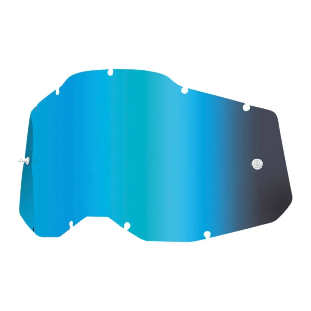 Accuri 2/Racecraft 2/Strata 2 Goggle Lens — Fits Accuri 2, Racecraft 2, Strata 2, Adult, Blue Mirror