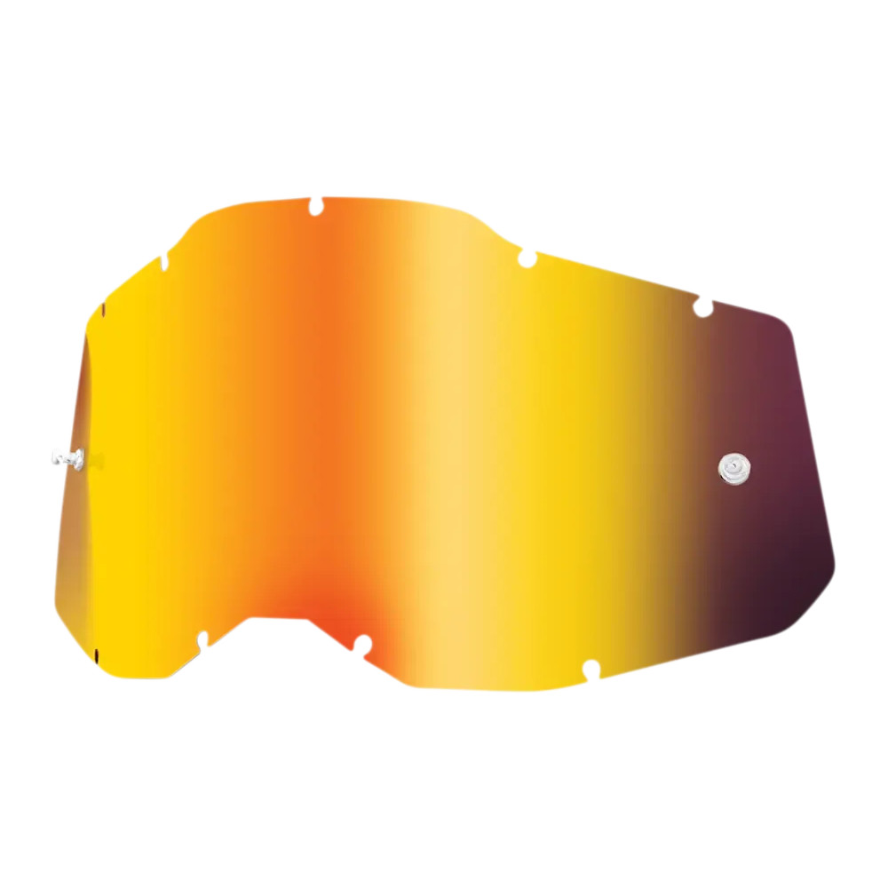 Accuri 2/Racecraft 2/Strata 2 Goggle Lens — Fits Accuri 2, Racecraft 2, Strata 2, Red mirror
