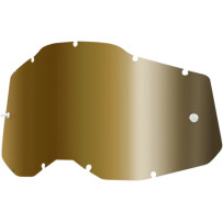 Accuri 2/Racecraft 2/Strata 2 Goggle Lens — Fits Accuri 2, Strata 2, Racecraft 2, Gold mirror