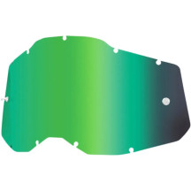 Accuri 2/Racecraft 2/Strata 2 Goggle Lens — Fits Accuri 2, Strata 2, Racecraft 2, Green Mirror