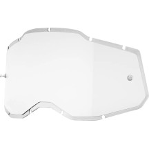 Accuri 2/Racecraft 2/Strata 2 Goggle Injected Lens — Single-layer lens, Clear, Silver mirror