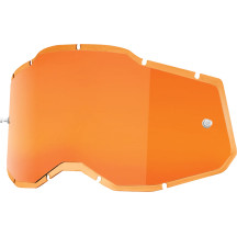 Accuri 2/Racecraft 2/Strata 2 Goggle Injected Lens — Fits Accuri 2, Racecraft 2, Strata 2, Adult, Orange