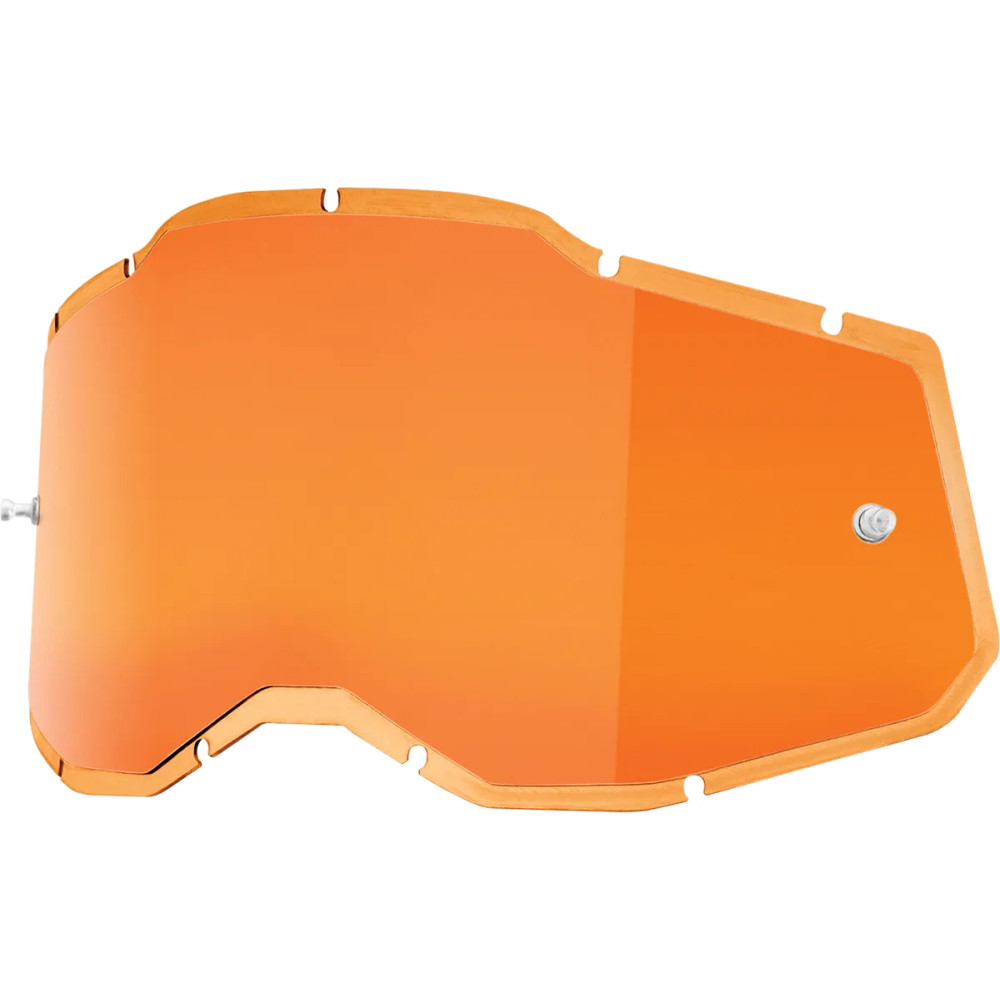 Accuri 2/Racecraft 2/Strata 2 Goggle Injected Lens — Fits Accuri 2, Racecraft 2, Strata 2, Adult, Orange