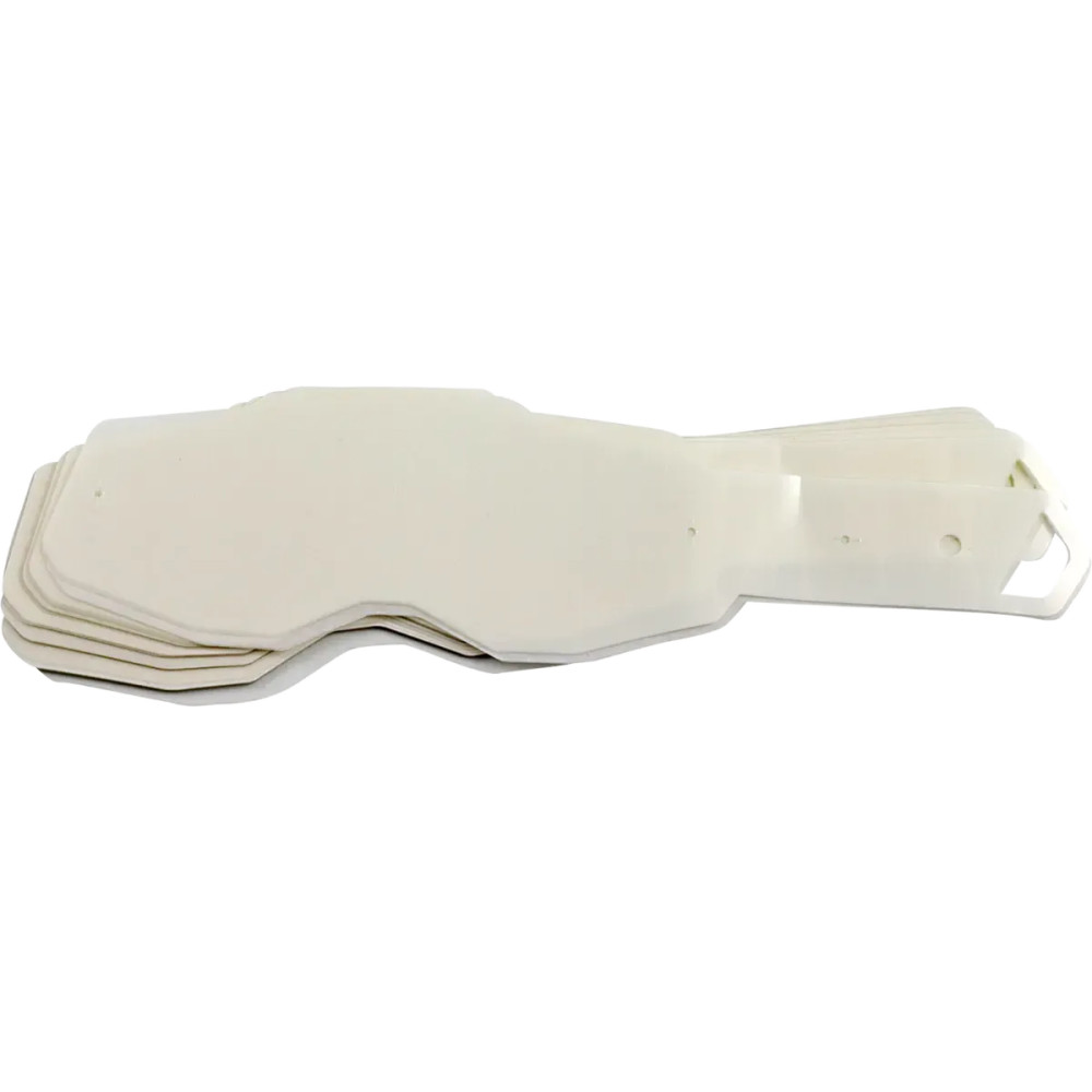 Accuri 2/Racecraft 2/Strata 2 Goggle Tear-Offs — Fits Accuri 2, Racecraft 2, Strata 2, 50-pack, clear