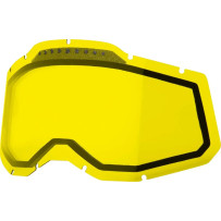 Accuri 2/Racecraft 2/Strata 2 Goggle Dual Pane Vented Lens — Adult, Yellow