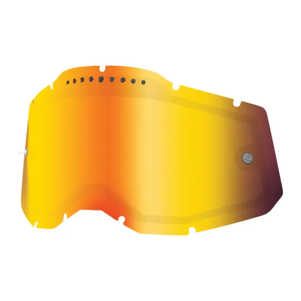 Accuri 2/Racecraft 2/Strata 2 Goggle Dual Pane Vented Lens — Adult, Red mirror