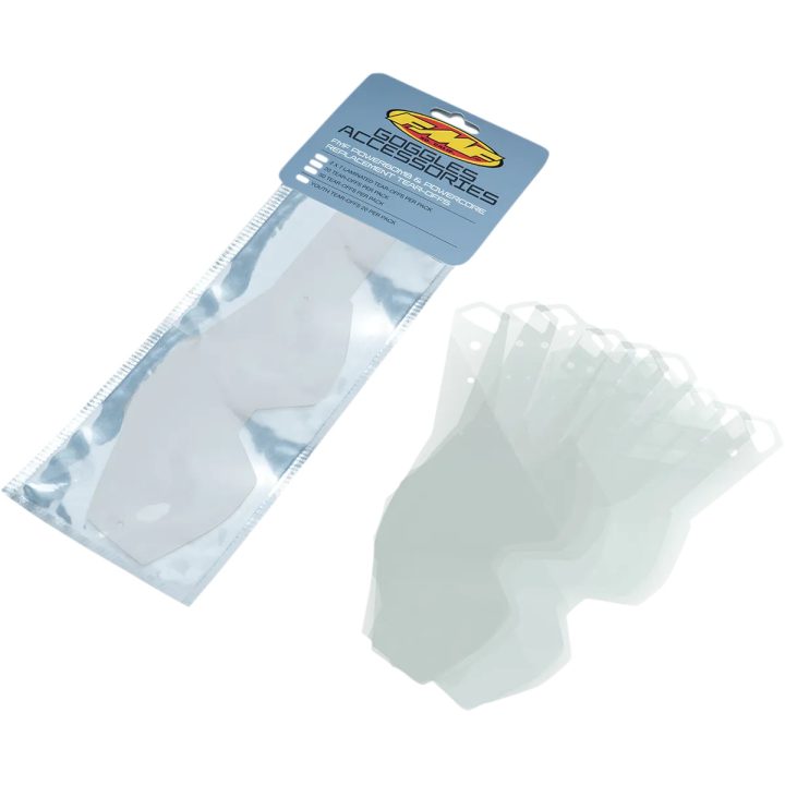Tear-Offs para gafas juveniles PowerBomb/PowerCore — pack de 20, transparente
